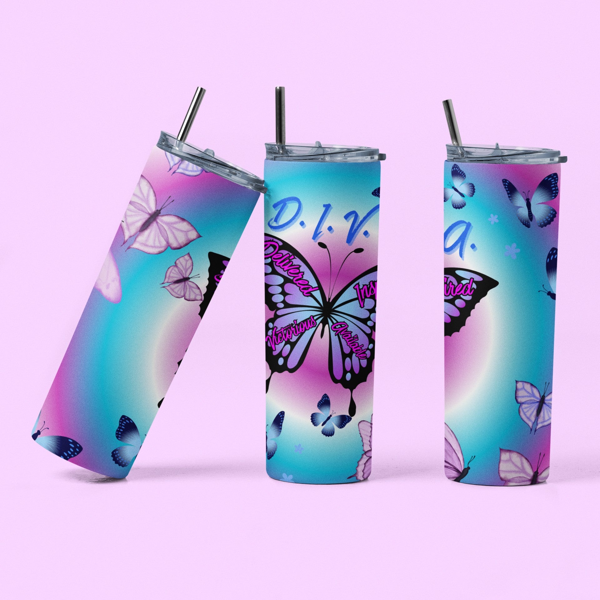 D.I.V.A. Butterfly Tumbler